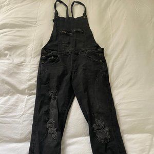 Black Jean Overalls